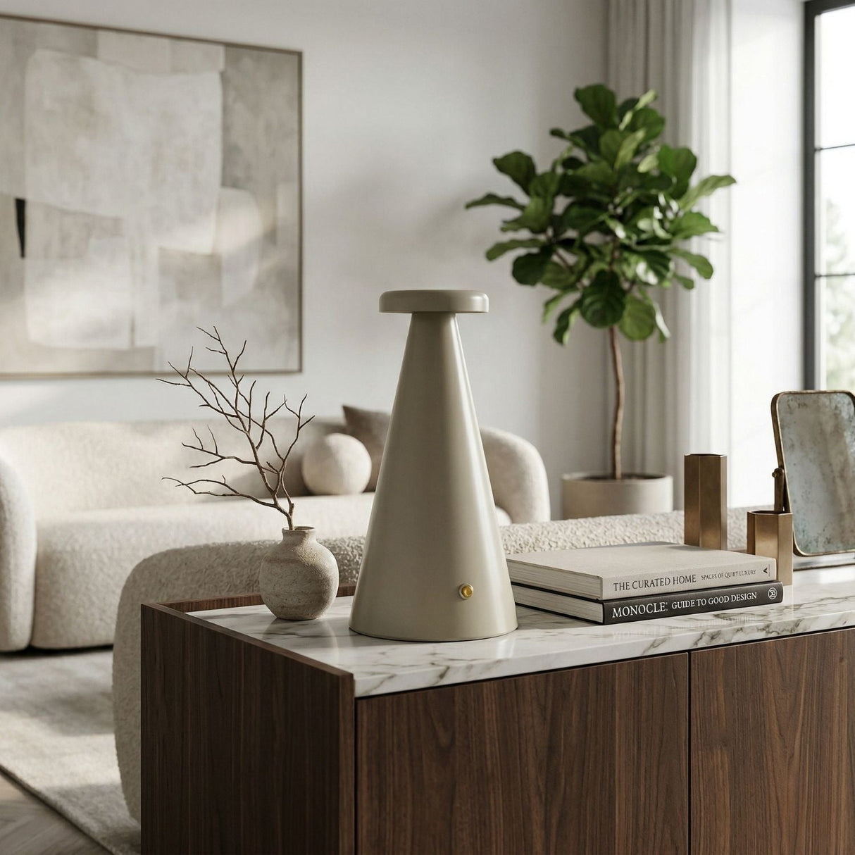 Modern European furniture - Conical Iron Accent Table Lamp - www.oroa.com