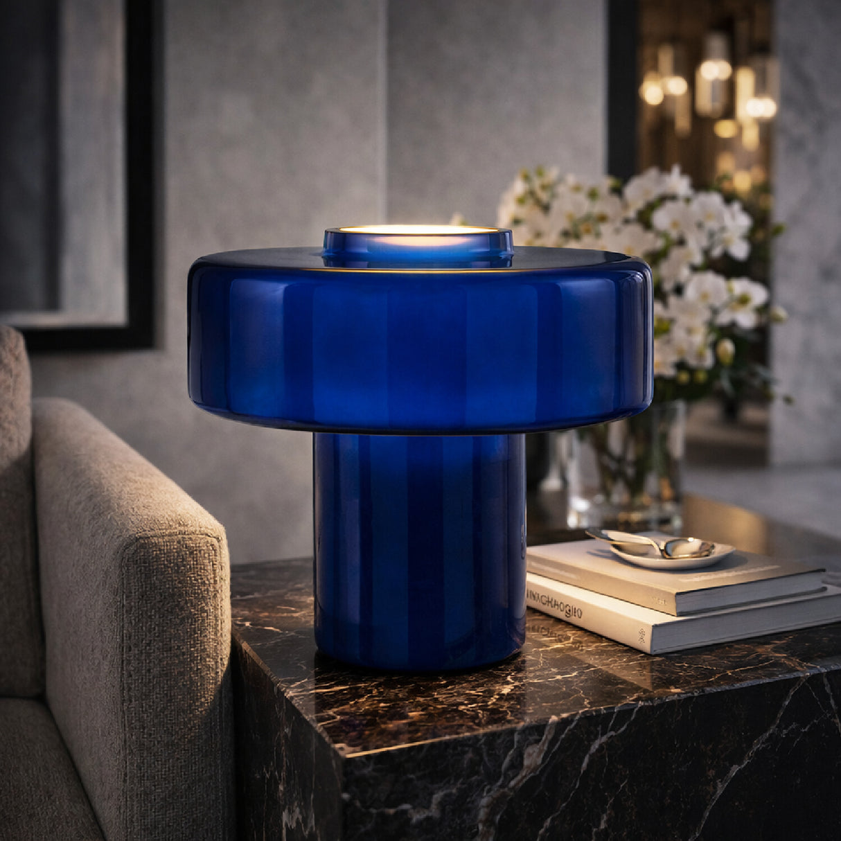 Modern European furniture - Modern Minimalist Glass Table Lamp - www.oroa.com
