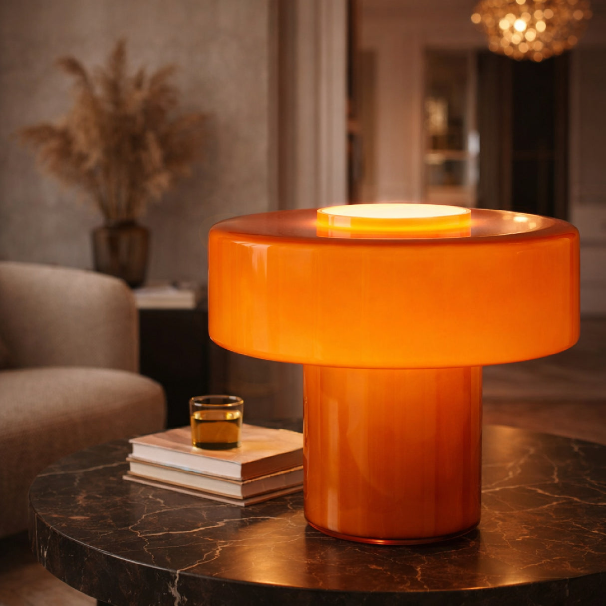 Modern European furniture - Modern Minimalist Glass Table Lamp - www.oroa.com