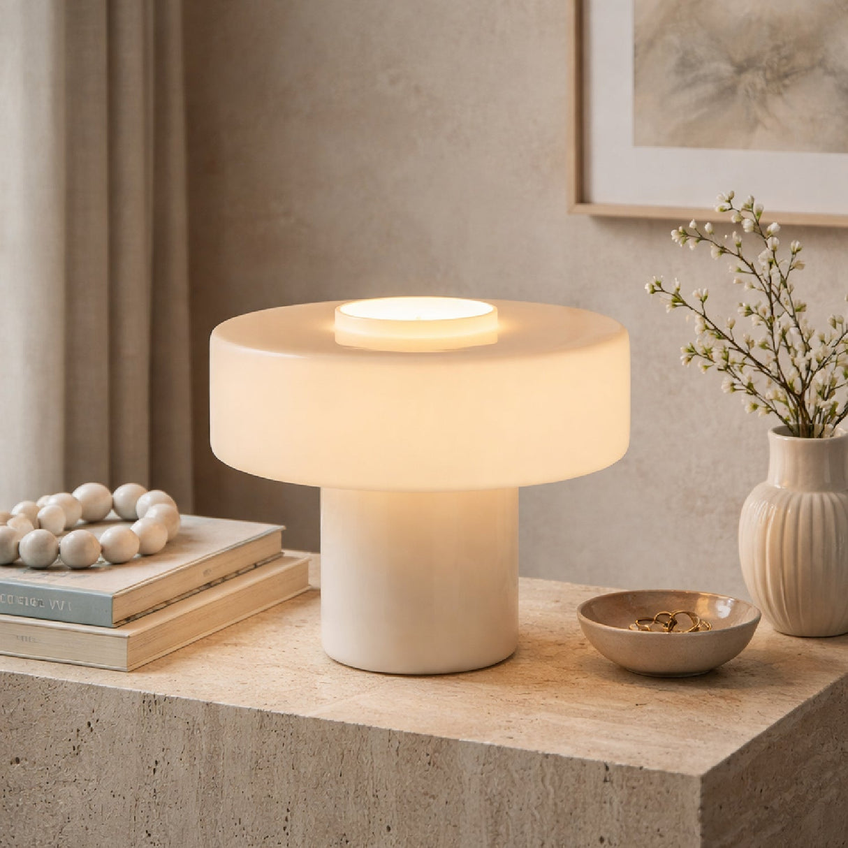 Modern European furniture - Modern Minimalist Glass Table Lamp - www.oroa.com