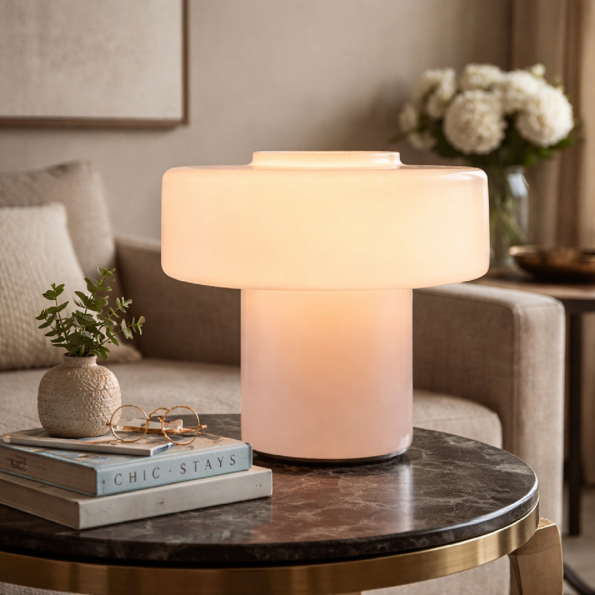 Modern European furniture - Modern Minimalist Glass Table Lamp - www.oroa.com