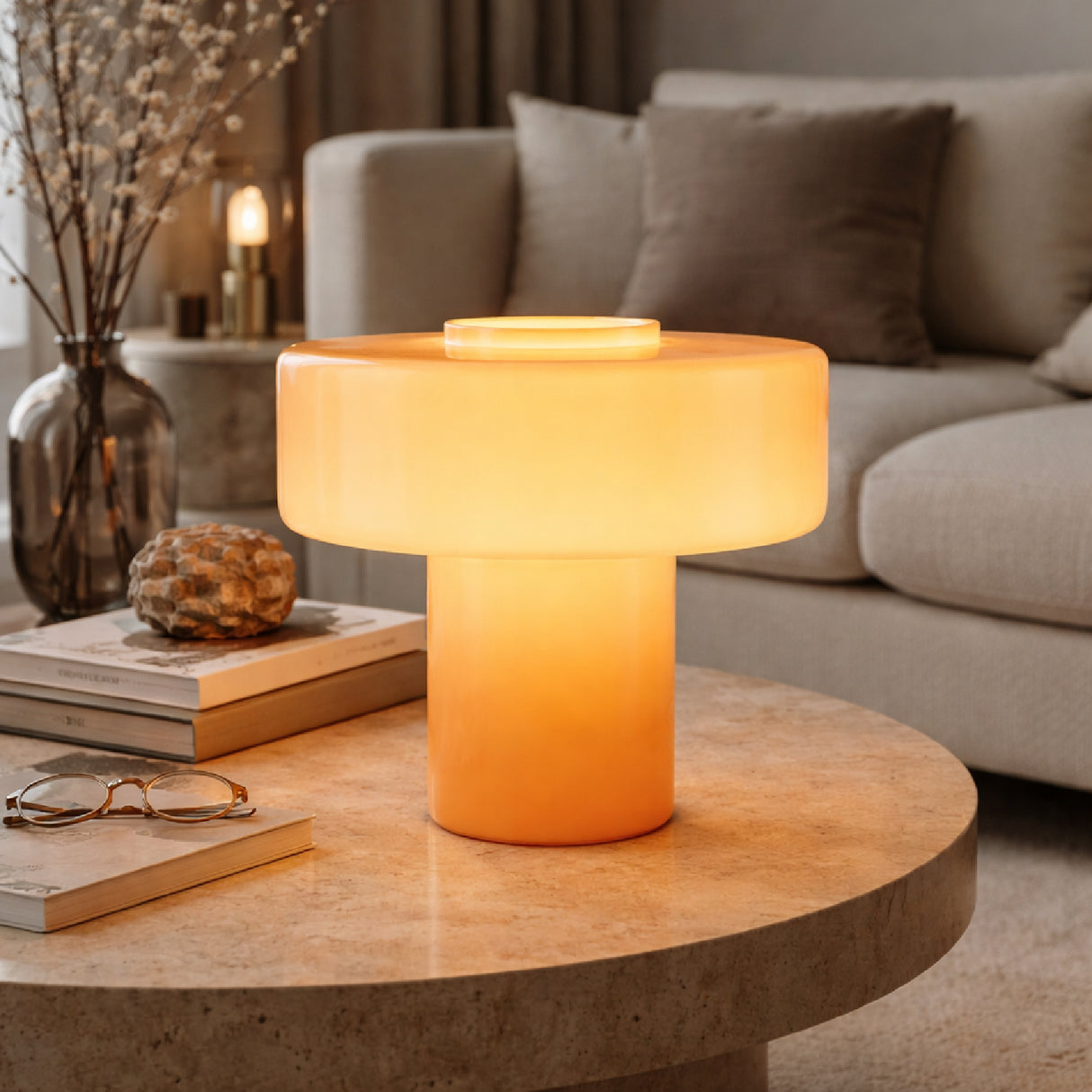 Modern European furniture - Modern Minimalist Glass Table Lamp - www.oroa.com