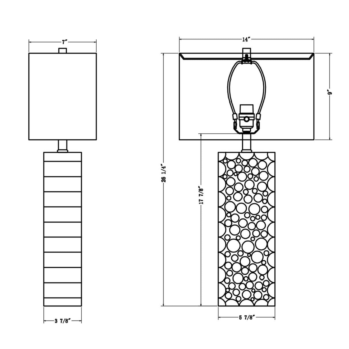 Modern European furniture - Natural Wood Stack Table Lamp - www.oroa.com