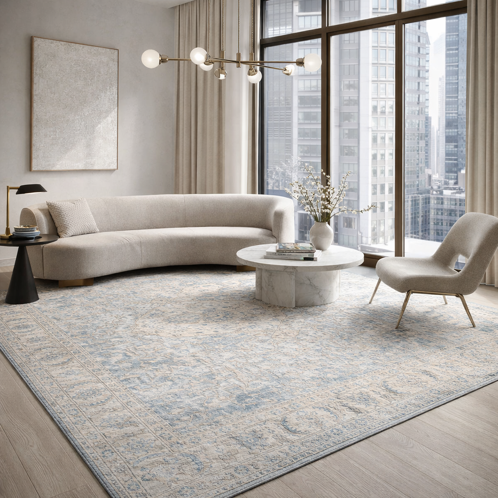 Modern furniture - Wool Floral Print Carpet - www.oroa.com