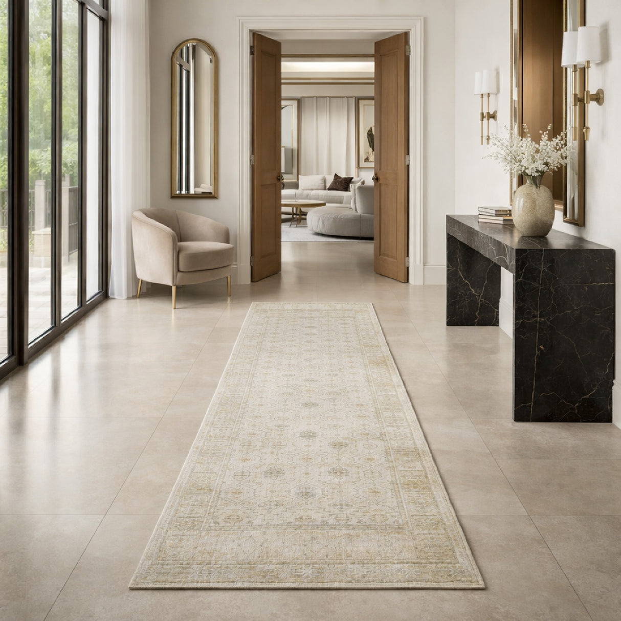 Modern furniture - Persian Style Wool Table Runner - www.oroa.com