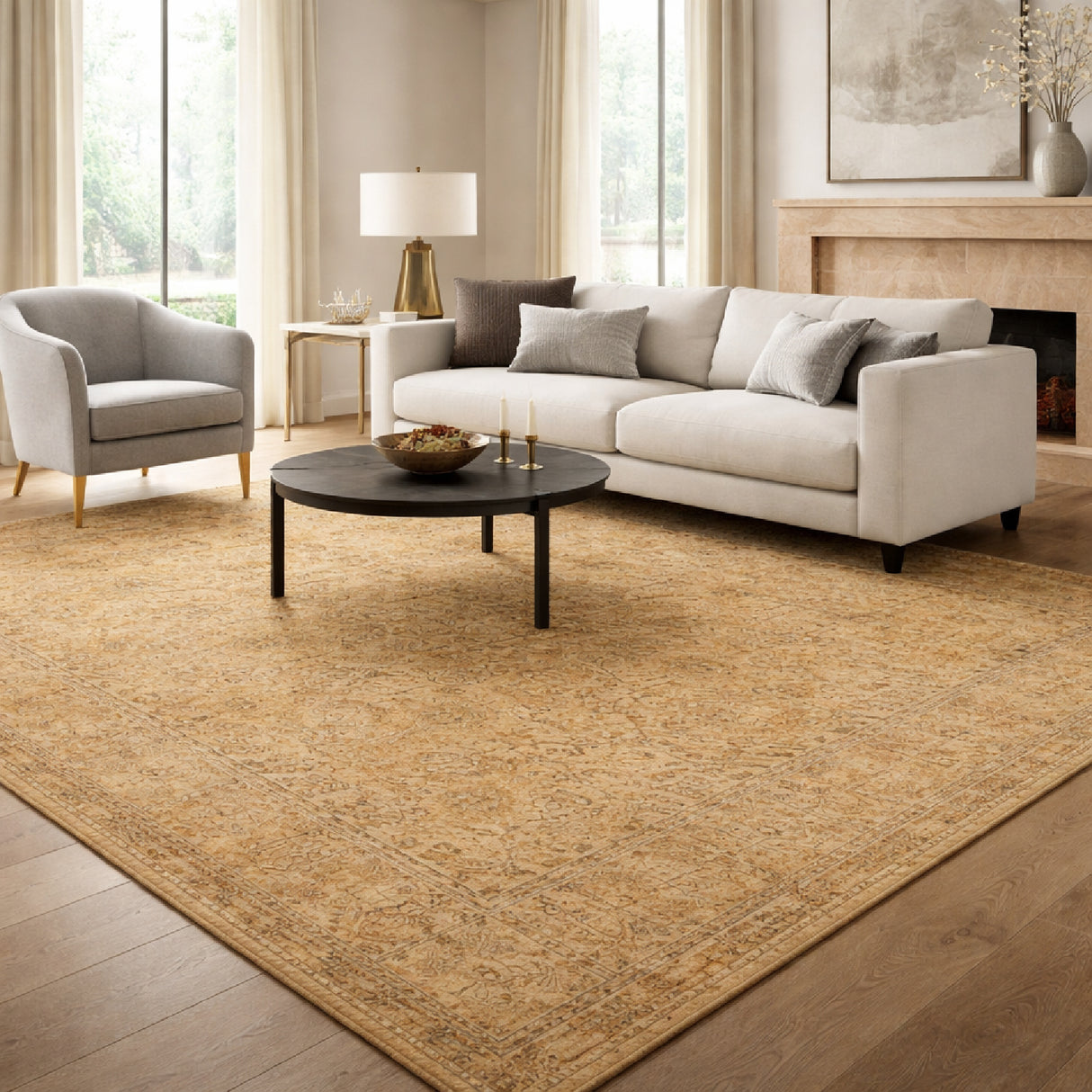 Modern furniture - Persian Style Wool Carpet - www.oroa.com