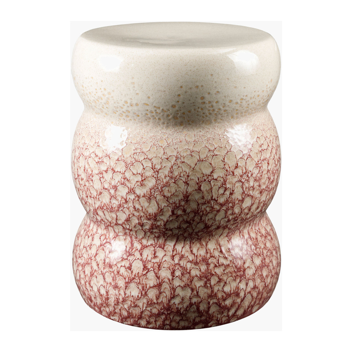Modern European furniture - Layered Glazed Ceramic Garden Stool - www.oroa.com