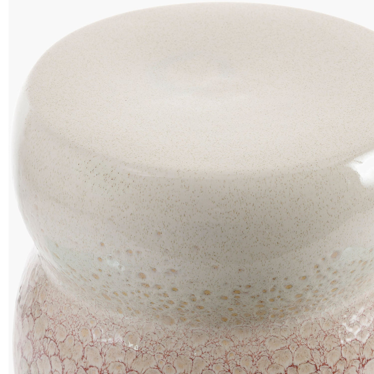 Modern European furniture - Layered Glazed Ceramic Garden Stool - www.oroa.com
