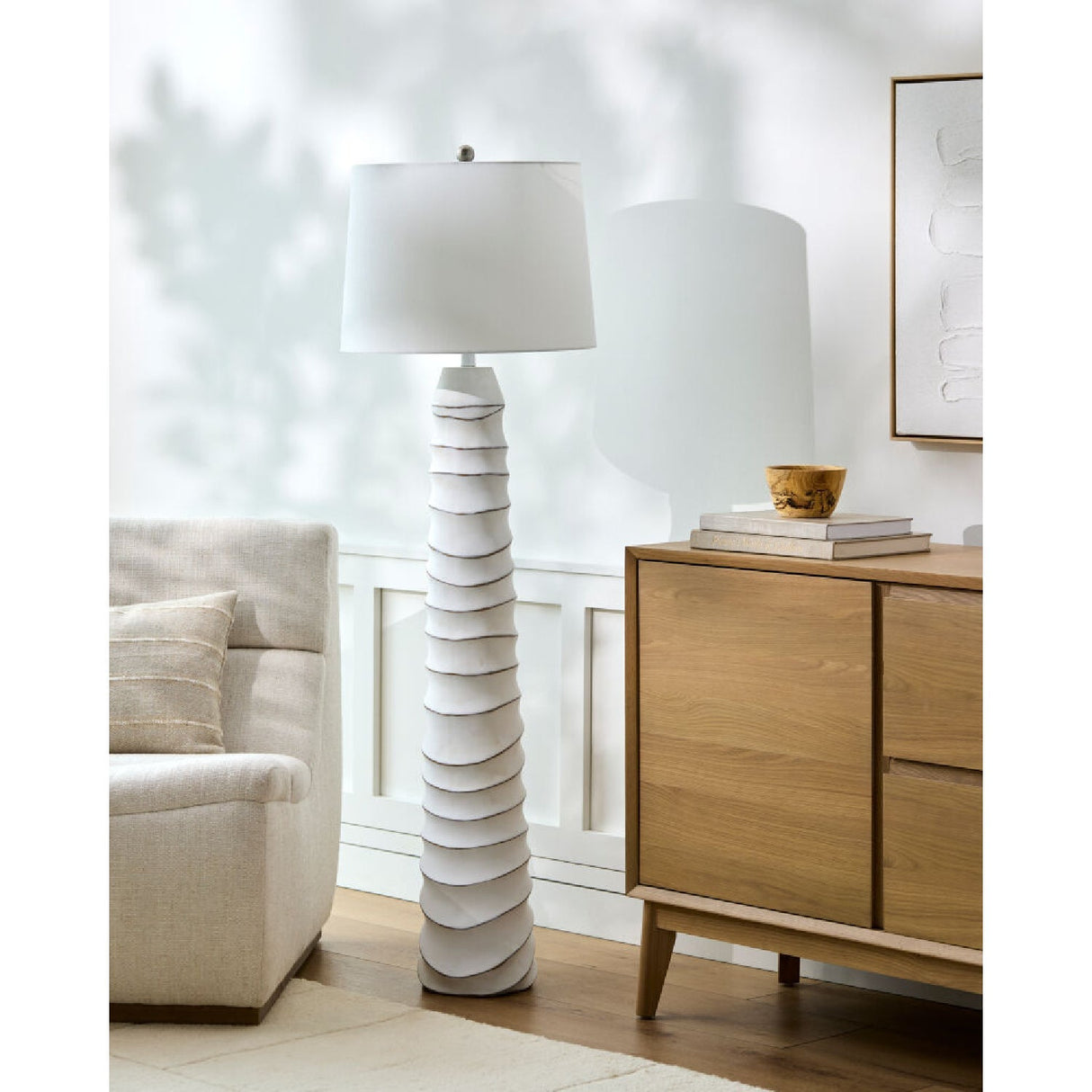 Modern European furniture - White Accent Floor Lamp - www.oroa.com