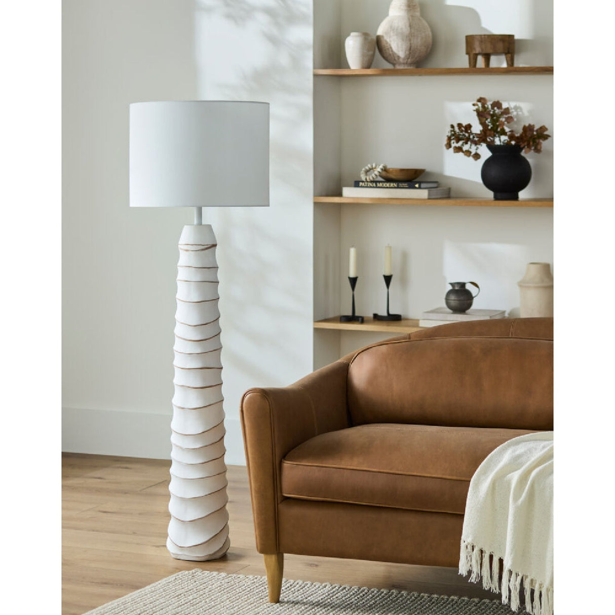 Modern European furniture - White Accent Floor Lamp - www.oroa.com