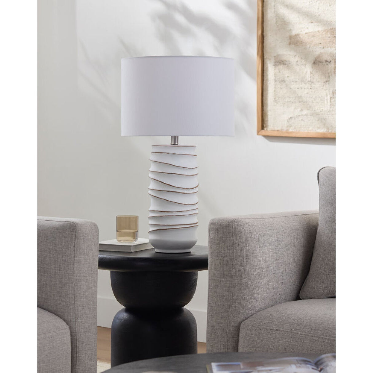 Modern European furniture - White Accent Table Lamp - www.oroa.com