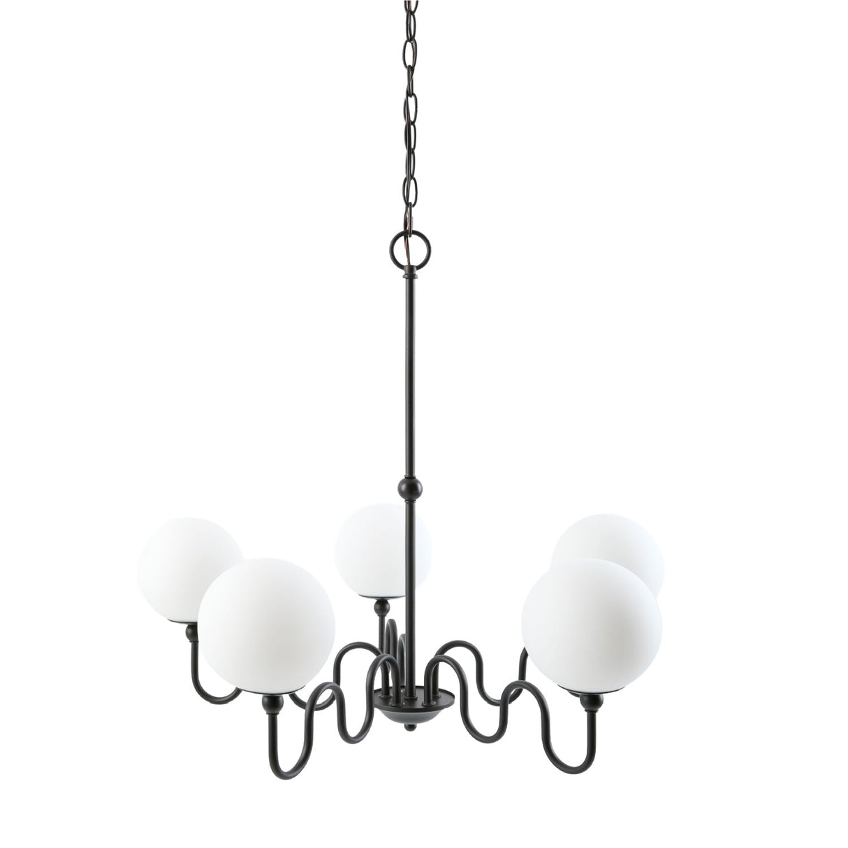 Modern European furniture - Wavy Iron 5-Light Chandelier - www.oroa.com