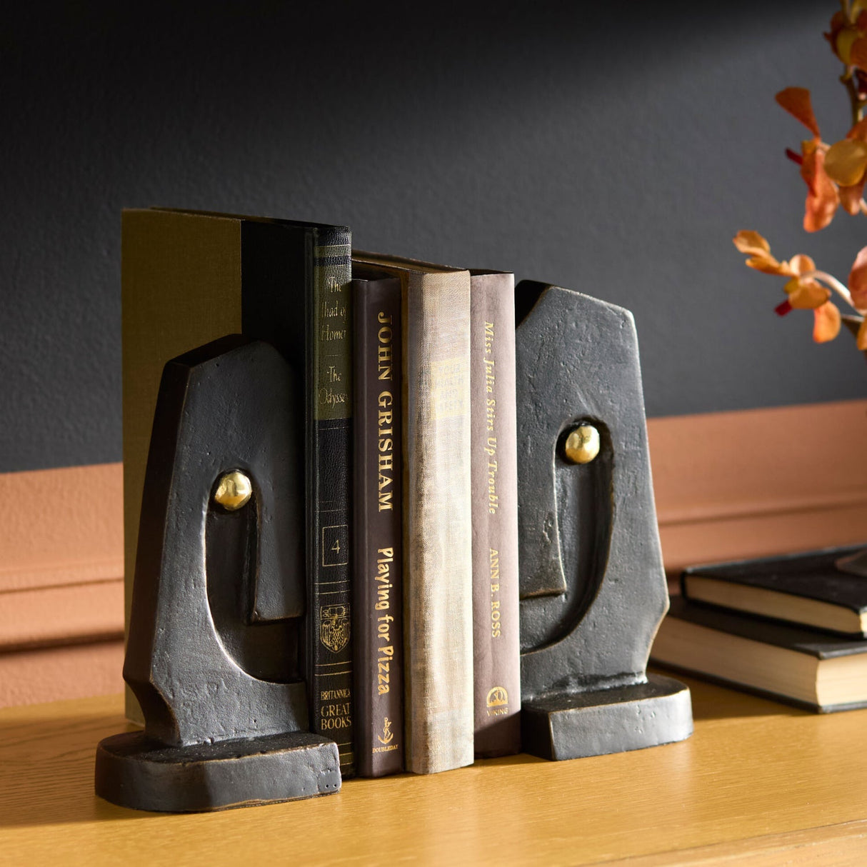 Modern European furniture - Bronze Antiqued Bookend Set (2) - www.oroa.com