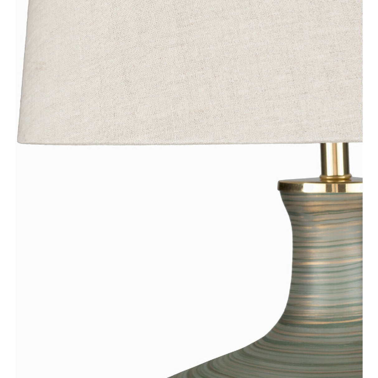 Modern European furniture - Antique Green Glass Table Lamp - www.oroa.com