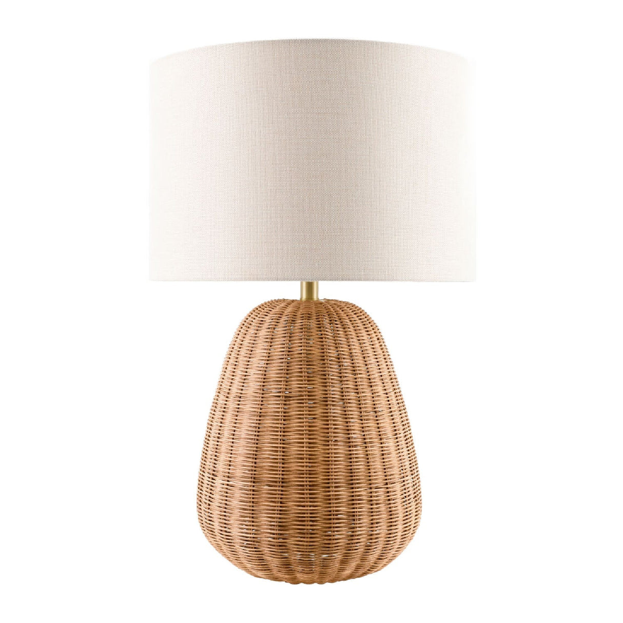 Modern European furniture - Hand-painted Rattan Linen Table Lamp - www.oroa.com
