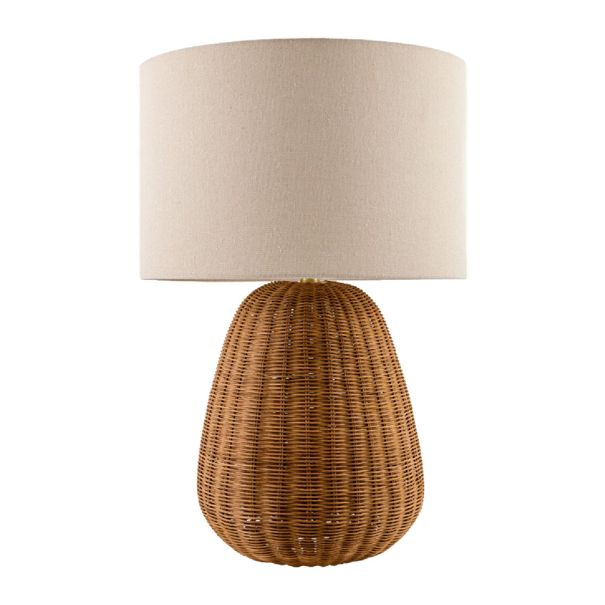 Modern European furniture - Hand-painted Rattan Linen Table Lamp - www.oroa.com