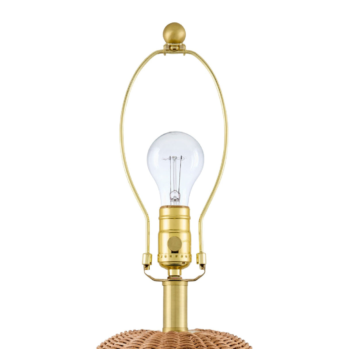 Modern European furniture - Hand-painted Rattan Linen Table Lamp - www.oroa.com