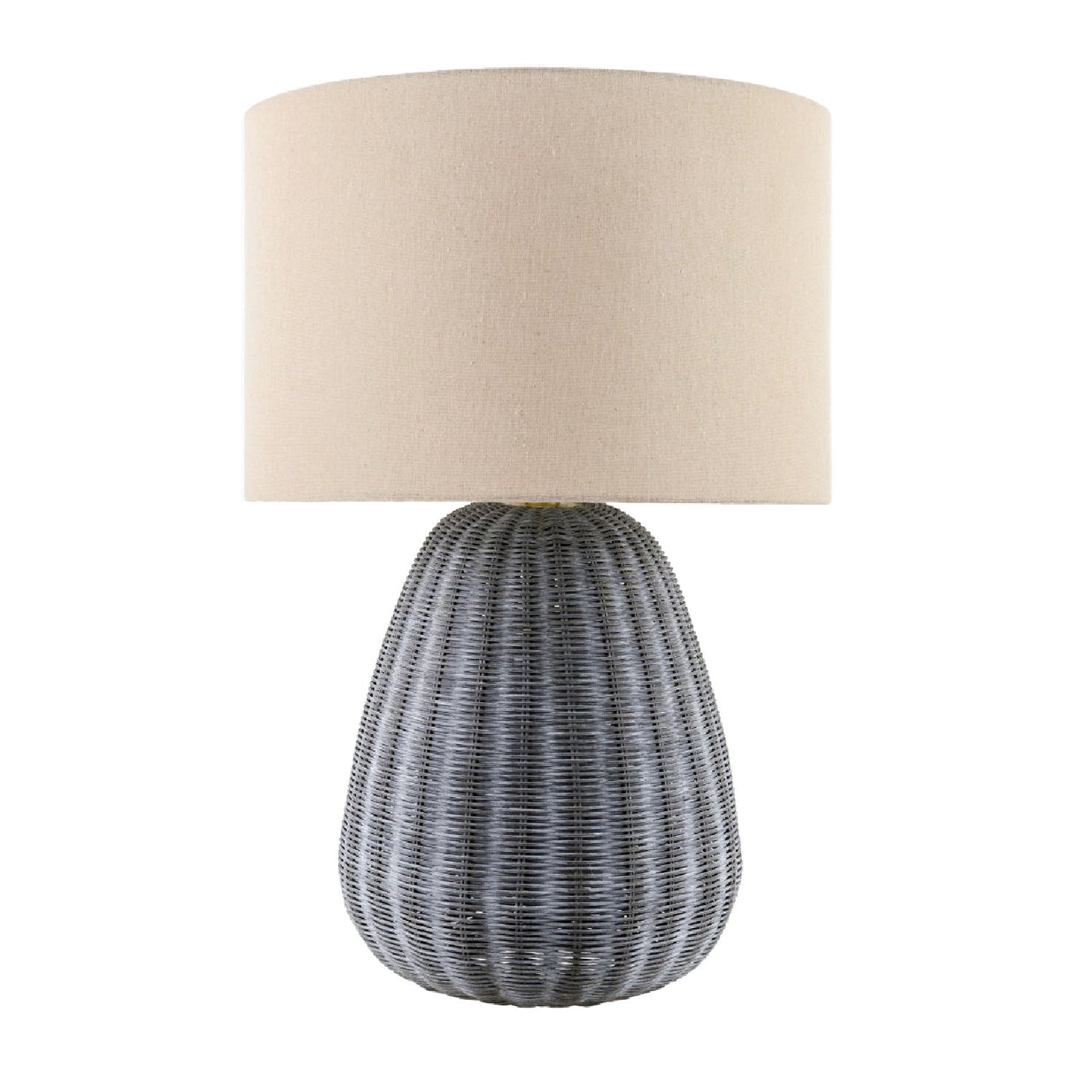Modern European furniture - Hand-painted Rattan Linen Table Lamp - www.oroa.com