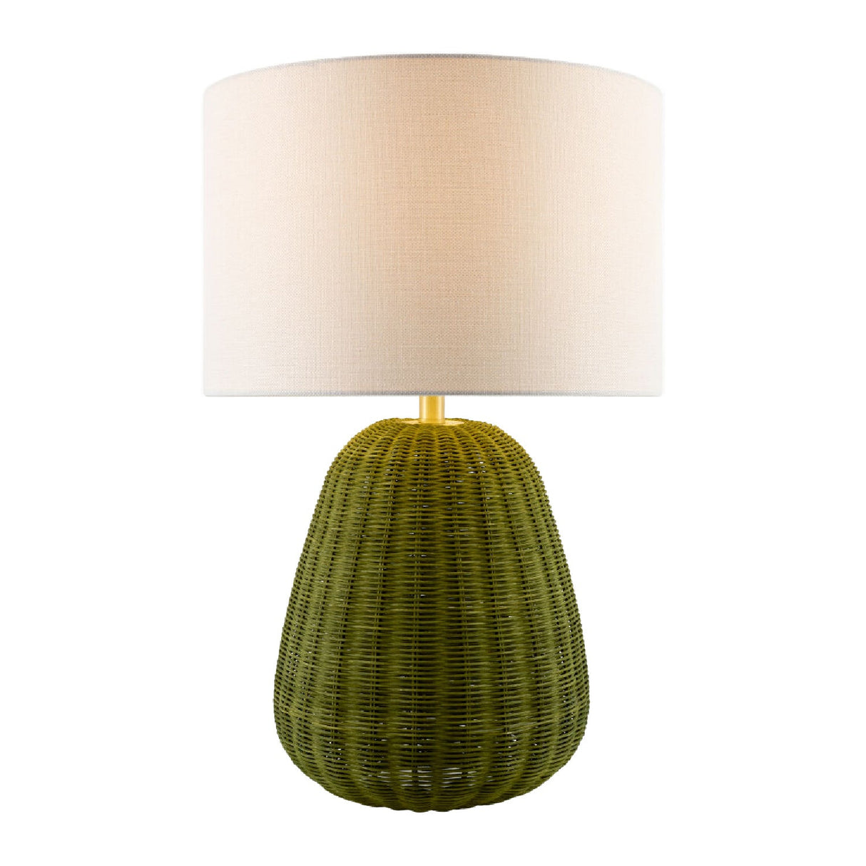 Modern European furniture - Hand-painted Rattan Linen Table Lamp - www.oroa.com