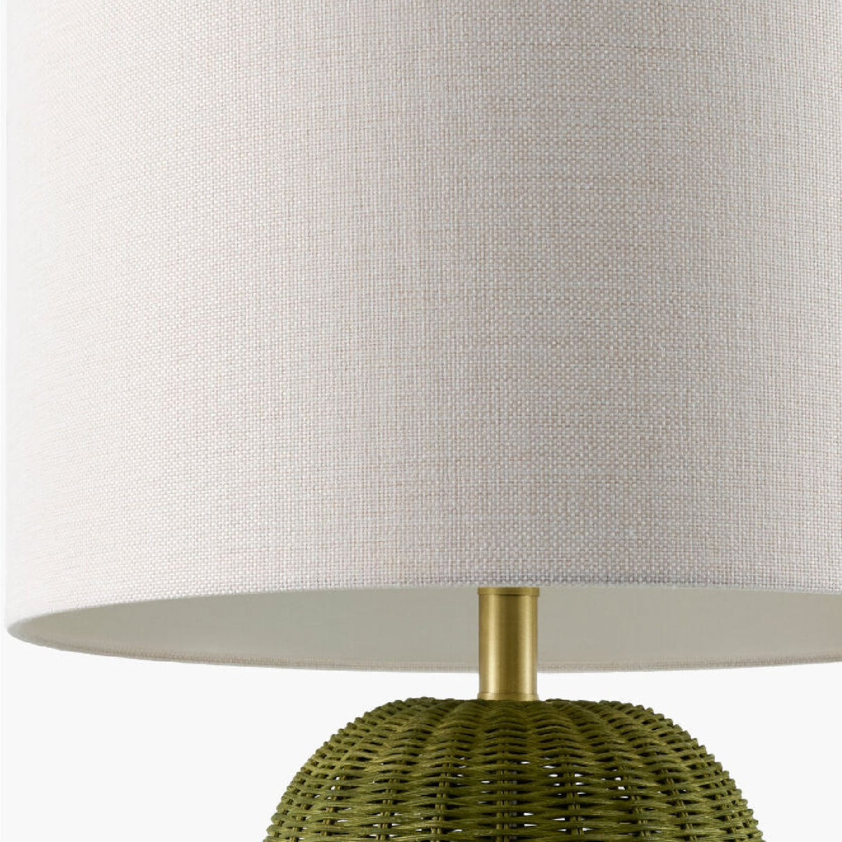 Modern European furniture - Hand-painted Rattan Linen Table Lamp - www.oroa.com
