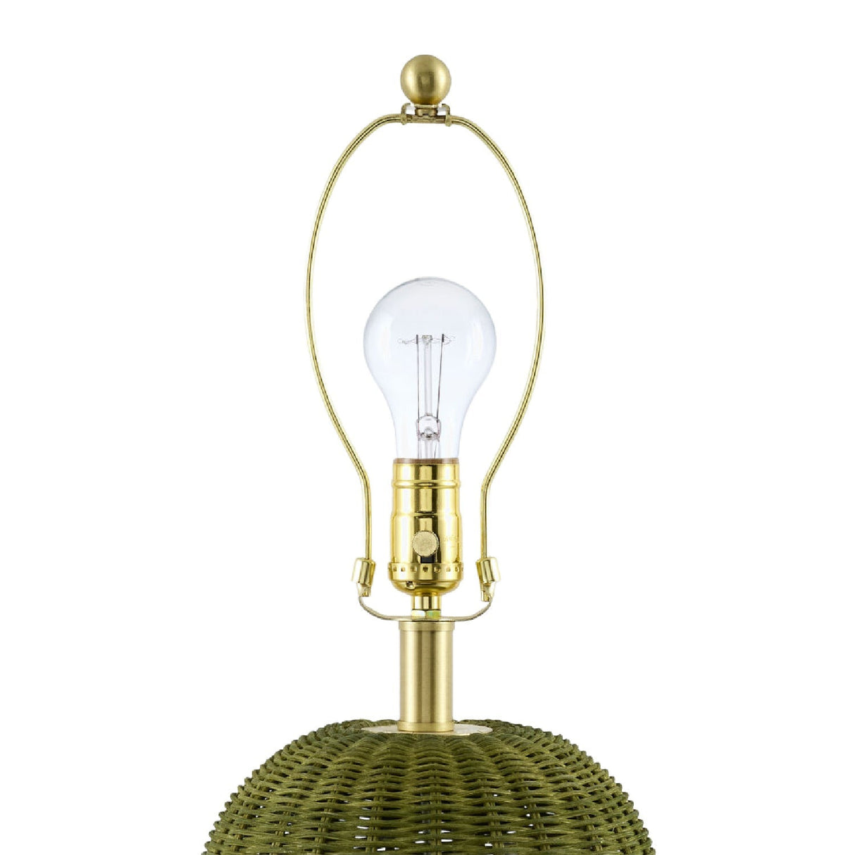 Modern European furniture - Hand-painted Rattan Linen Table Lamp - www.oroa.com