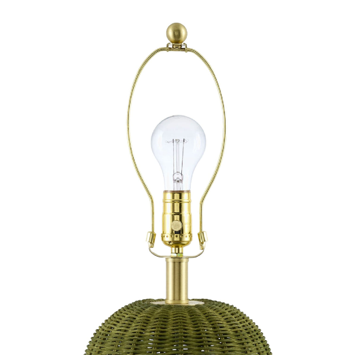 Modern European furniture - Hand-painted Rattan Linen Table Lamp - www.oroa.com