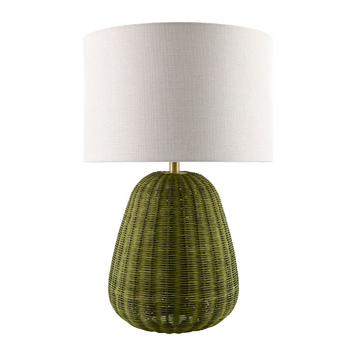 Modern European furniture - Hand-painted Rattan Linen Table Lamp - www.oroa.com