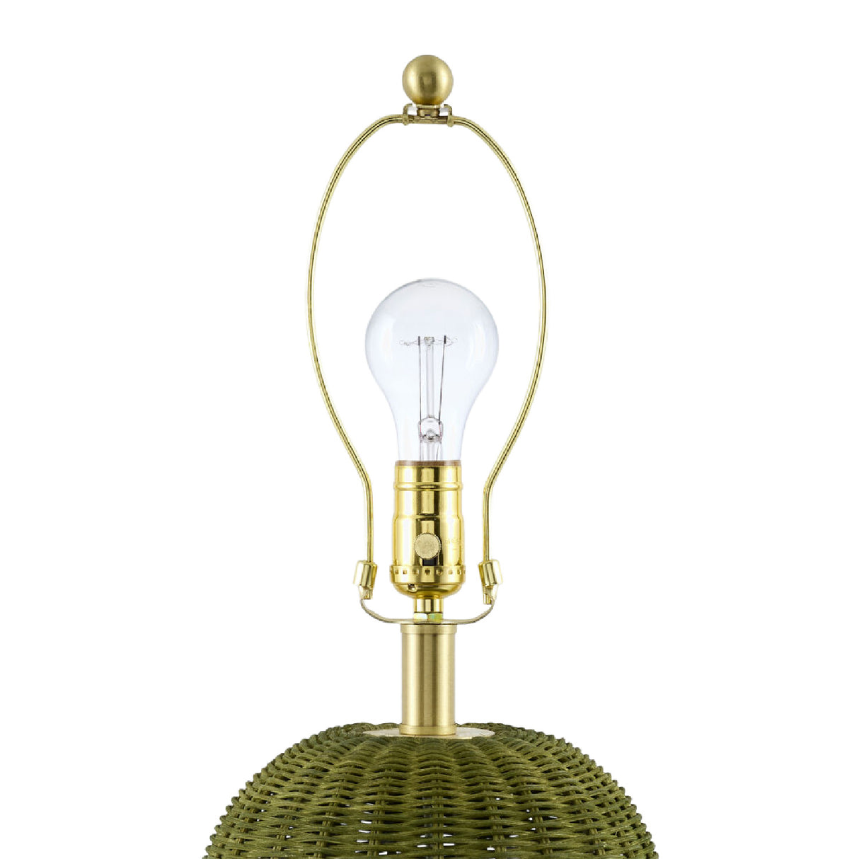 Hand-painted Rattan Linen Table Lamp | Oroa.com