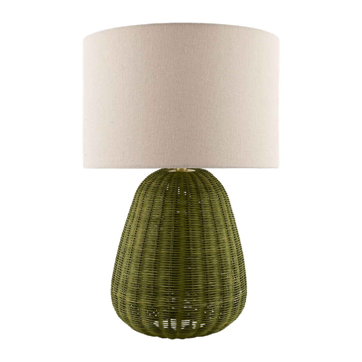 Modern European furniture - Hand-painted Rattan Linen Table Lamp - www.oroa.com