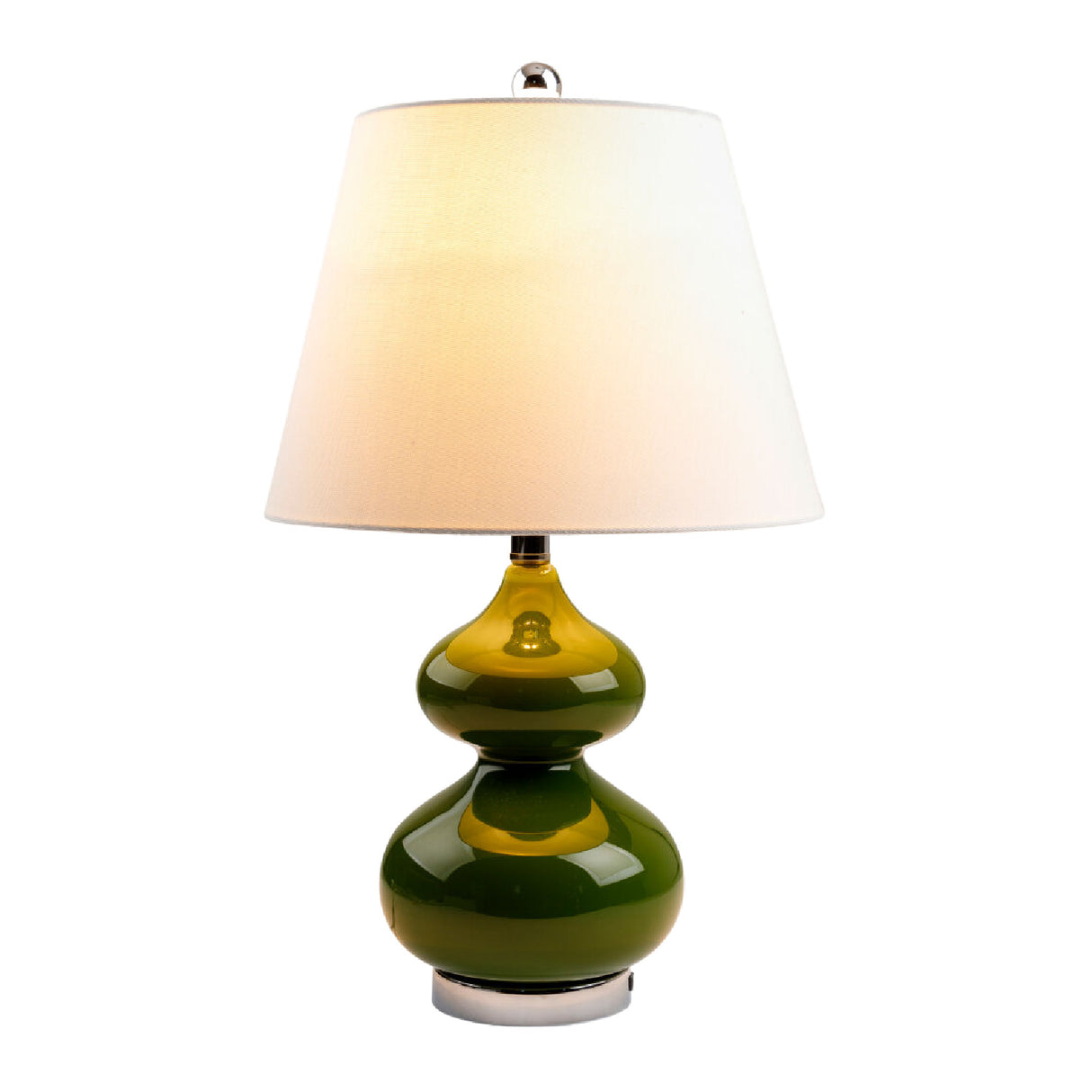 Green Glass Accent Table Lamp | Oroa.com
