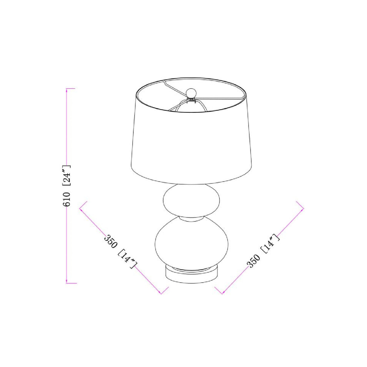 Green Glass Accent Table Lamp | Oroa.com