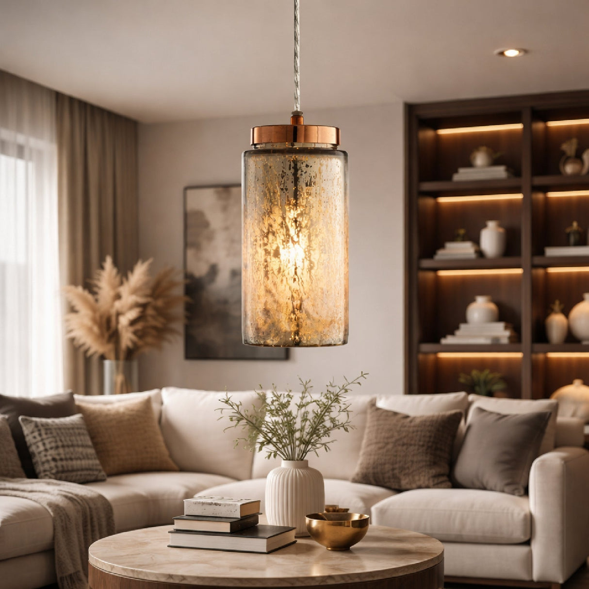 Modern European furniture - Silver Glass Pendant Light - www.oroa.com