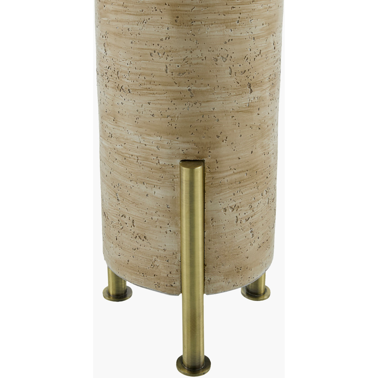 Modern European furniture - Beige Cement Linen Table Lamp - www.oroa.com