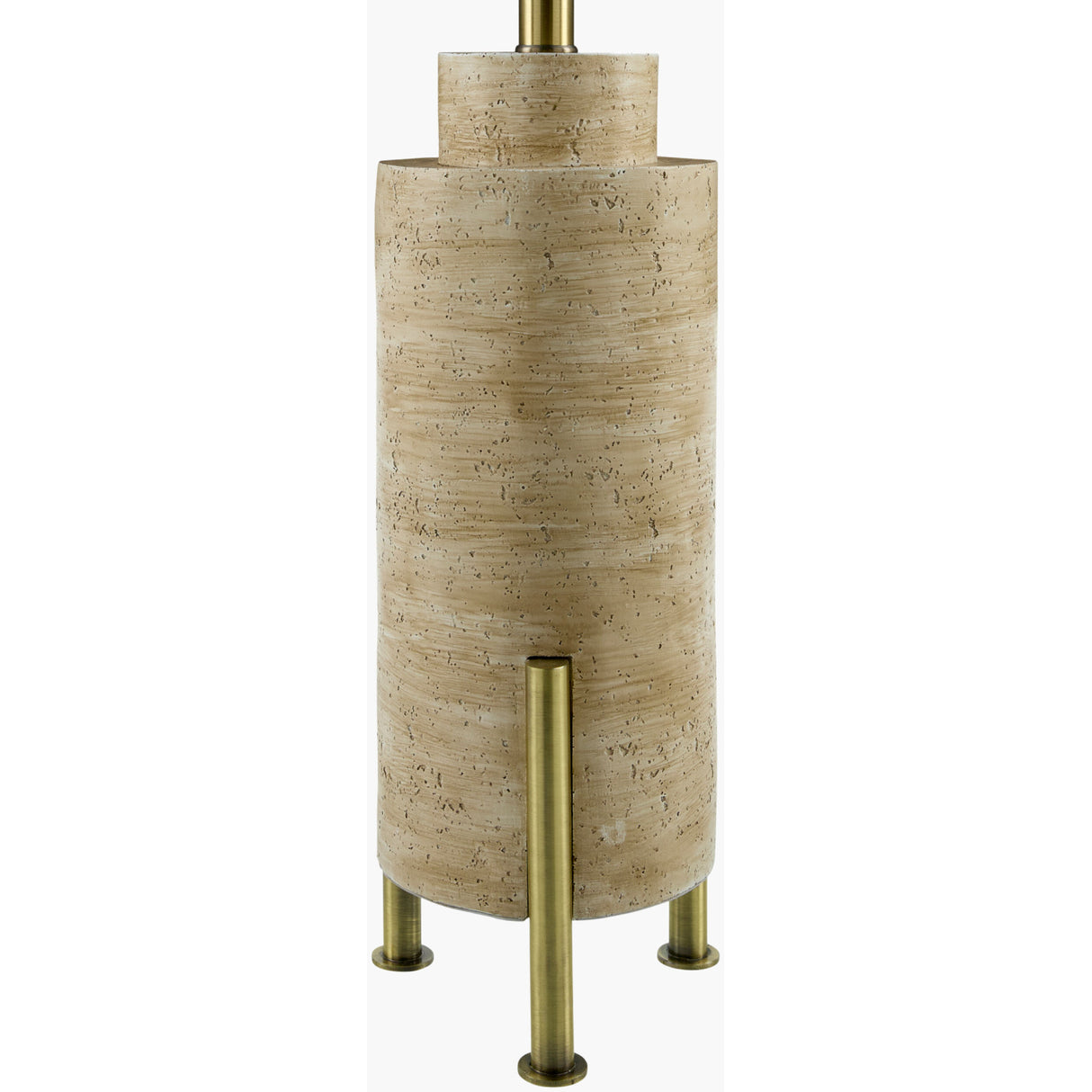 Modern European furniture - Beige Cement Linen Table Lamp - www.oroa.com