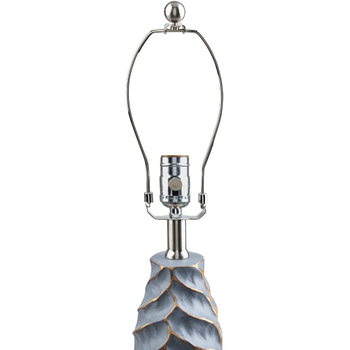 Gold Leaf Sculpted Table Lamp | Oroa.com