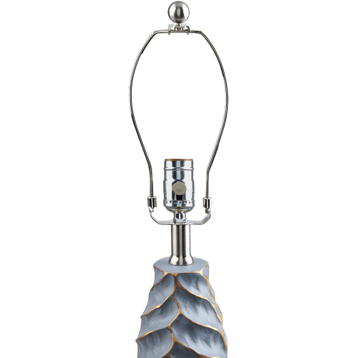 Modern European furniture - Gold Leaf Sculpted Table Lamp - www.oroa.com
