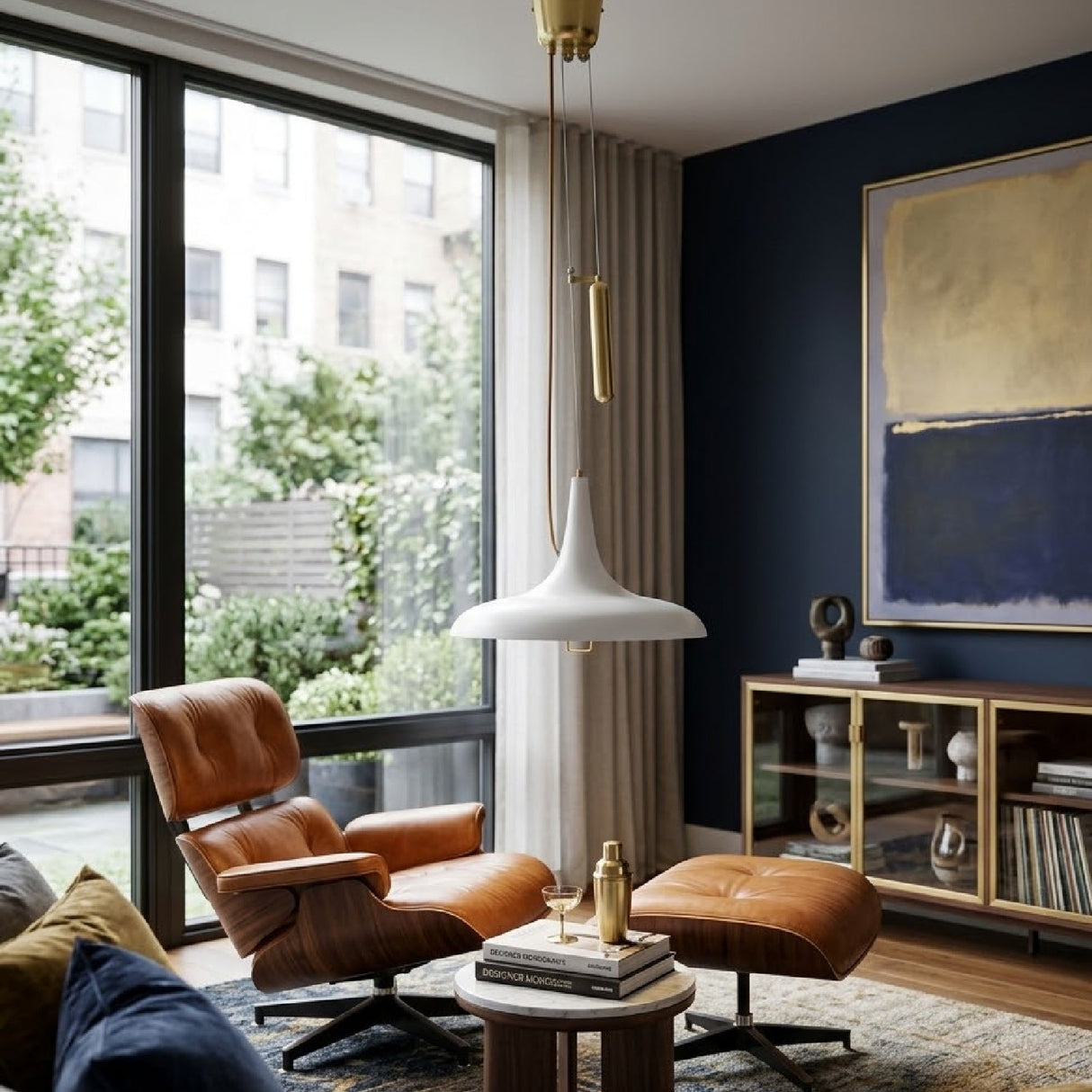 Modern European furniture - Hat-Shaped Metal Pendant Lamp - www.oroa.com