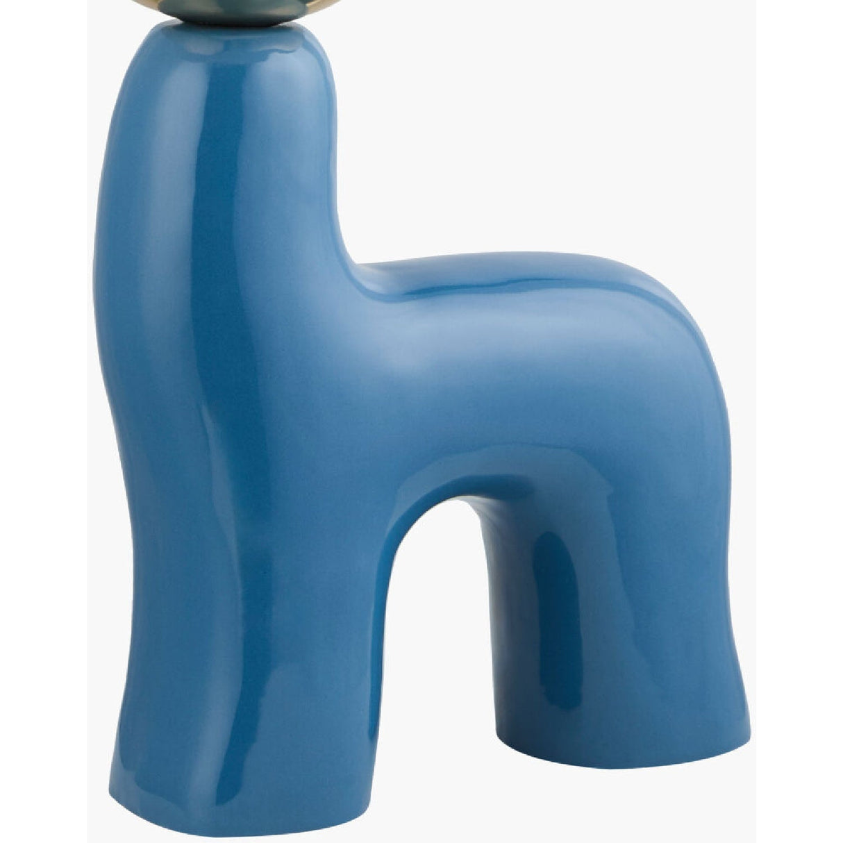 Modern European furniture - White Glass Sculptural Table Lamp - www.oroa.com