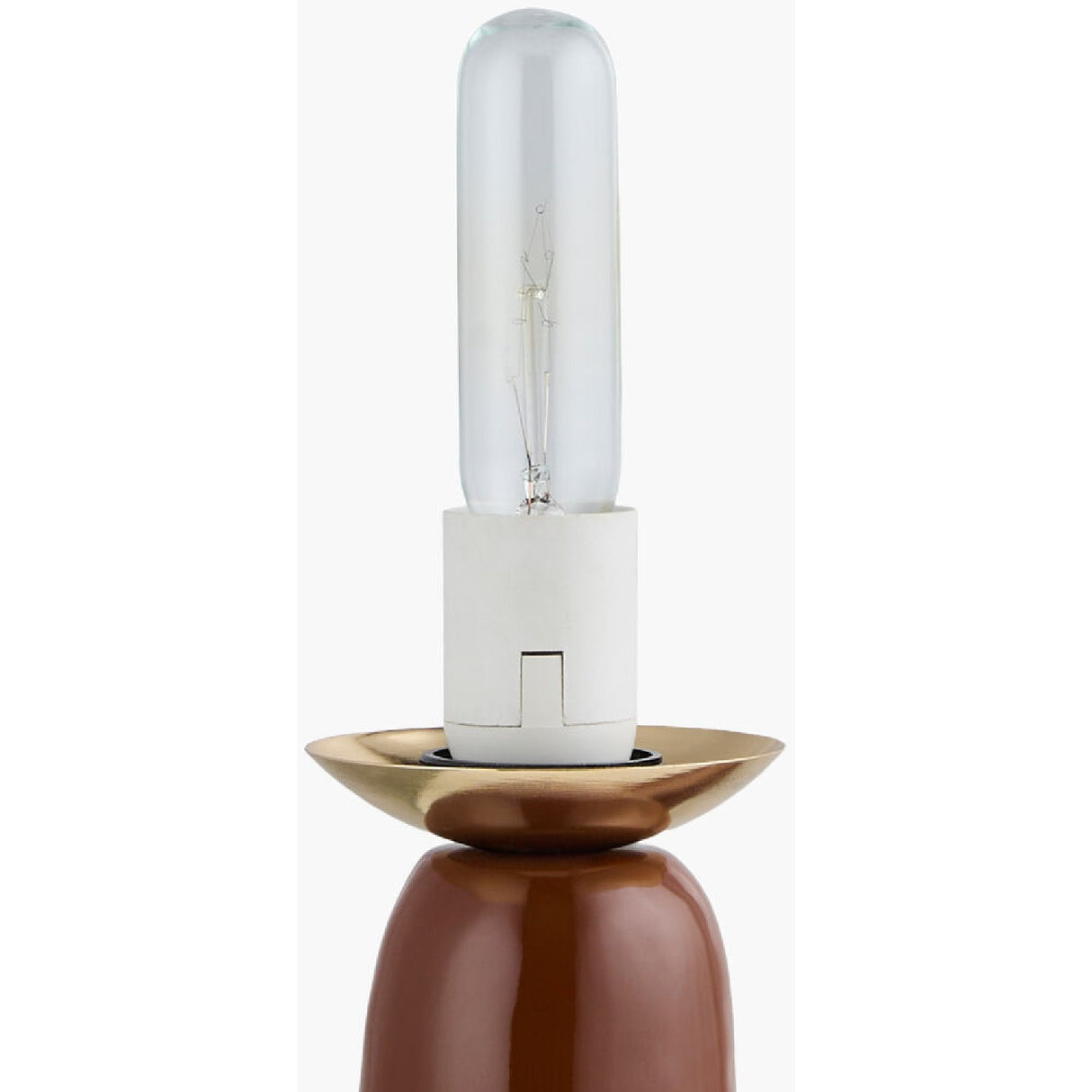 Modern European furniture - White Glass Sculptural Table Lamp - www.oroa.com