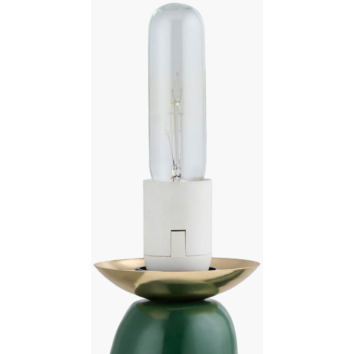 Modern European furniture - White Glass Sculptural Table Lamp - www.oroa.com