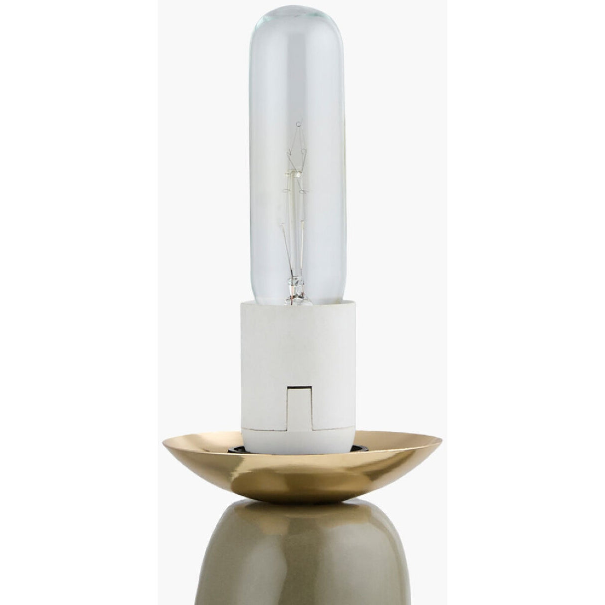 Modern European furniture - White Glass Sculptural Table Lamp - www.oroa.com