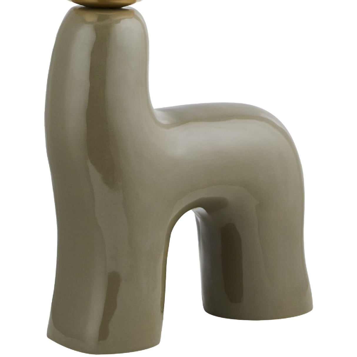Modern European furniture - White Glass Sculptural Table Lamp - www.oroa.com