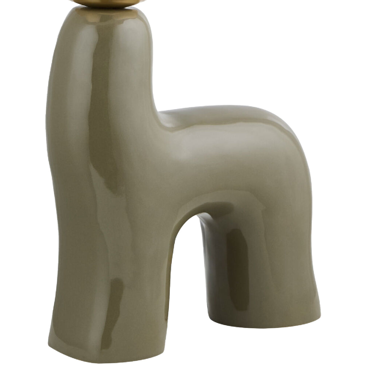 Modern European furniture - White Glass Sculptural Table Lamp - www.oroa.com | Oroa.com