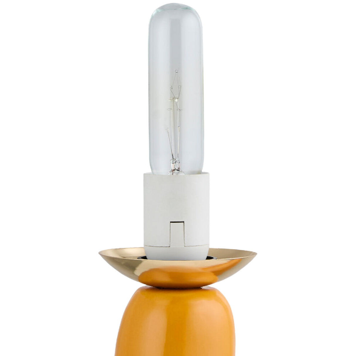 Modern European furniture - White Glass Sculptural Table Lamp - www.oroa.com