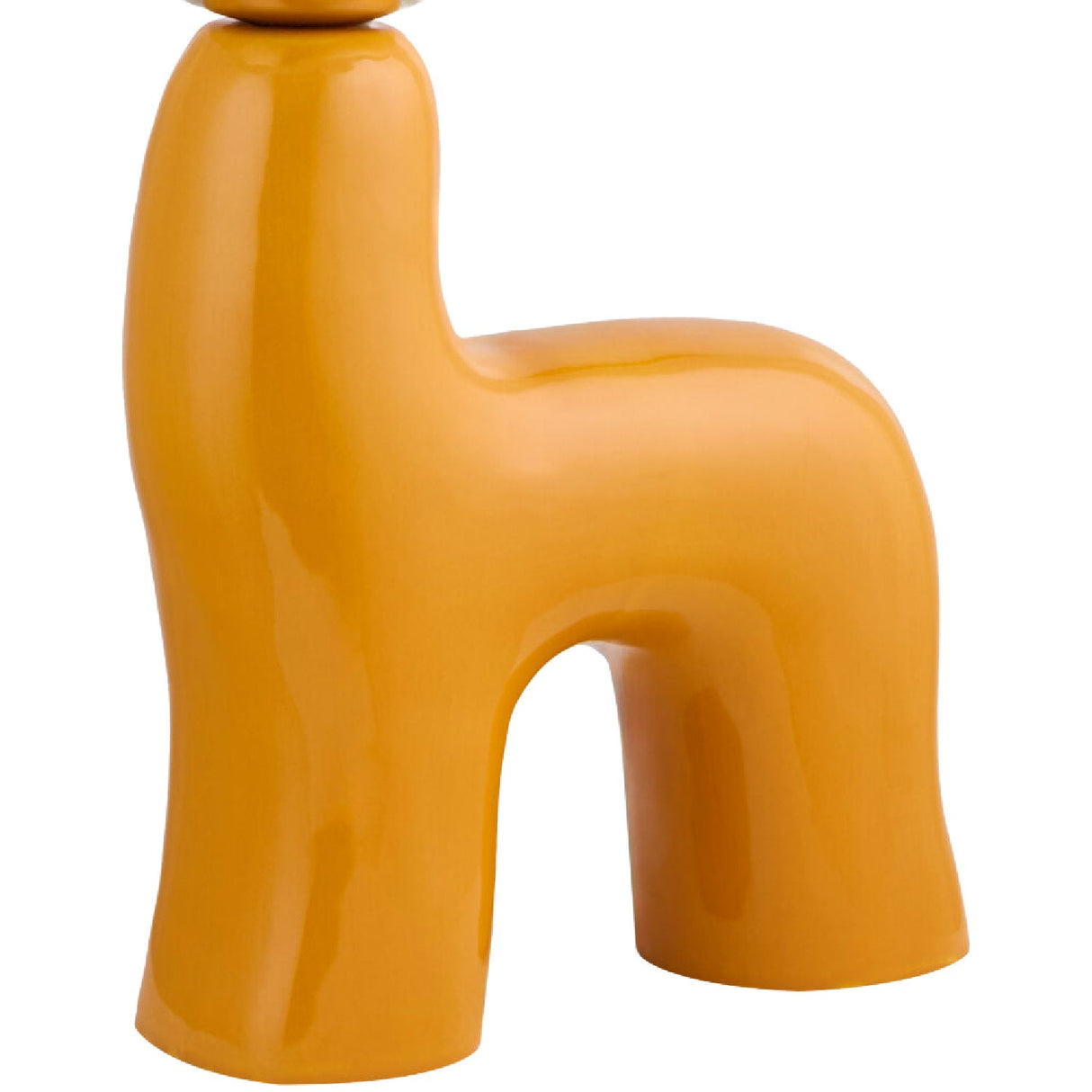Modern European furniture - White Glass Sculptural Table Lamp - www.oroa.com
