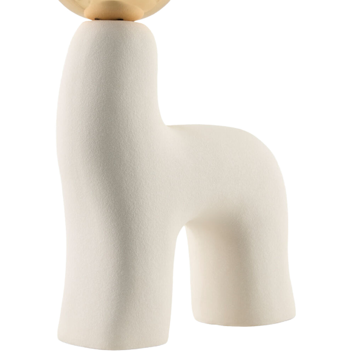 Modern European furniture - White Glass Sculptural Table Lamp - www.oroa.com