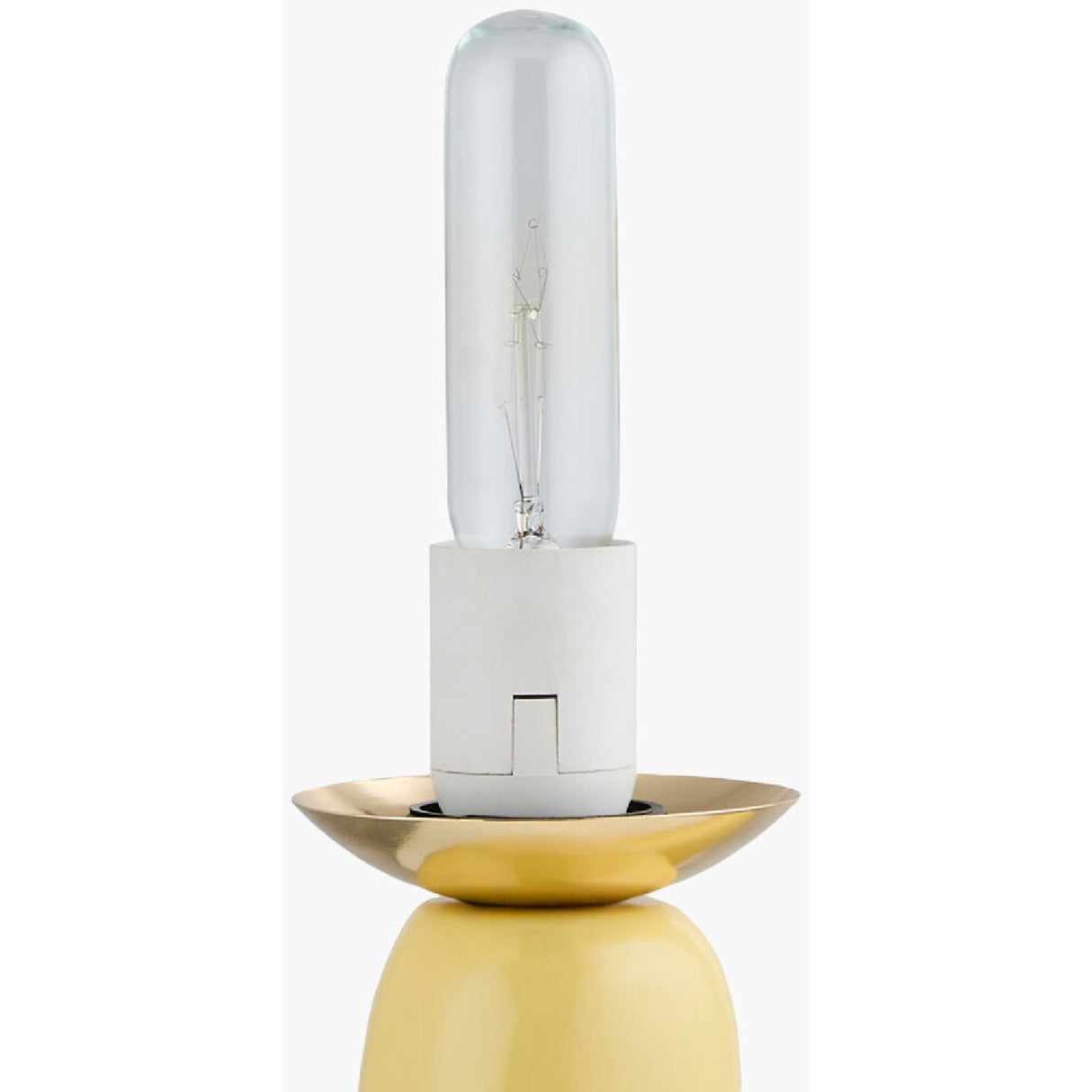 Modern European furniture - White Glass Sculptural Table Lamp - www.oroa.com