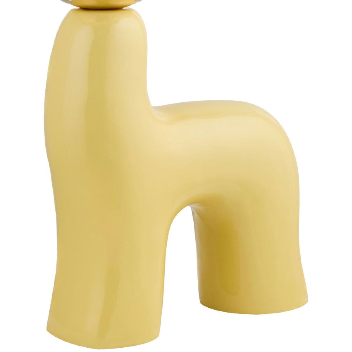 Modern European furniture - White Glass Sculptural Table Lamp - www.oroa.com