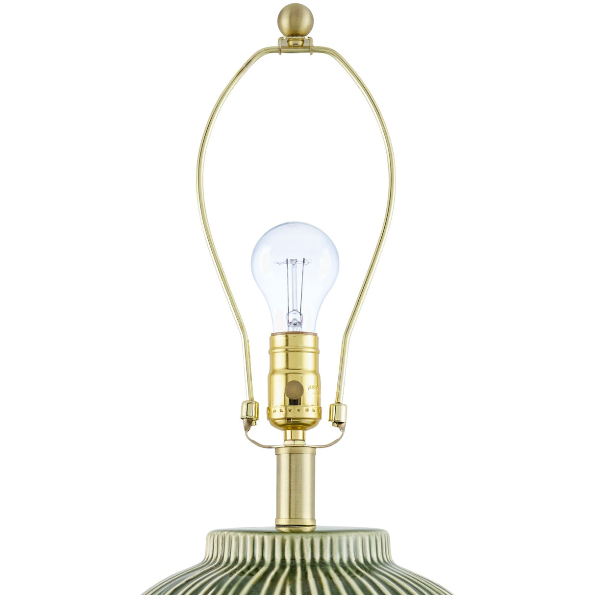 Modern European furniture - Striped Ceramic Accent Table Lamp - www.oroa.com