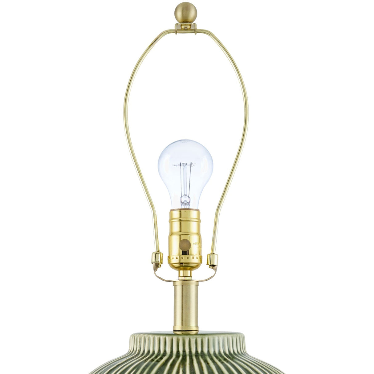 Modern European furniture - Striped Ceramic Accent Table Lamp - www.oroa.com